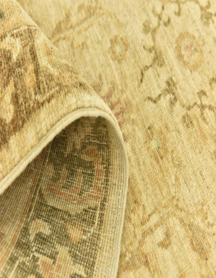 Detail image of  2' 7 x 9' 9  Hand Knotted Peshawar Ziegler Runner Rug