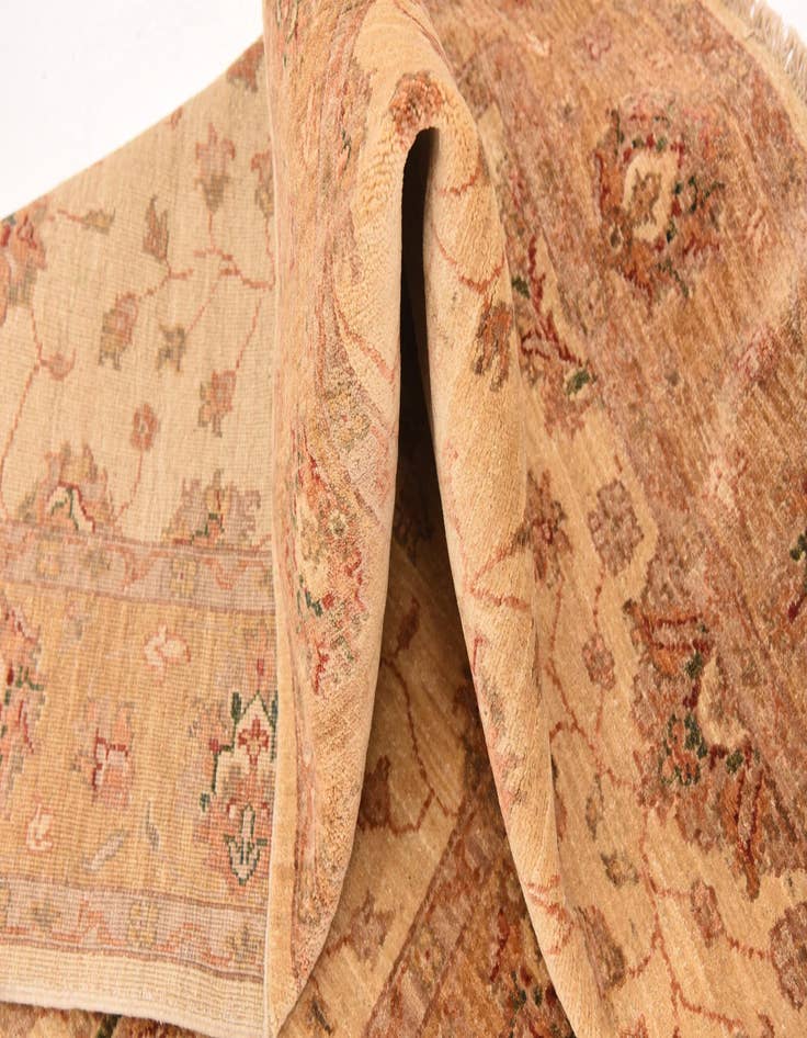 Detail image of  4' 5 x 16'  Hand Knotted Peshawar Ziegler Runner Rug