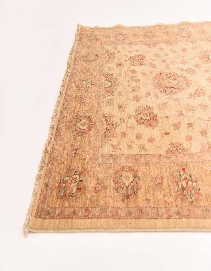 Detail image of  4' 5 x 16'  Hand Knotted Peshawar Ziegler Runner Rug