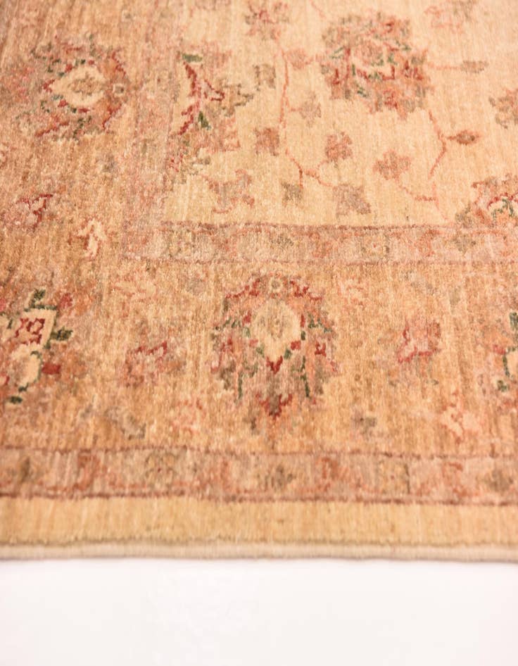 Detail image of  4' 5 x 16'  Hand Knotted Peshawar Ziegler Runner Rug