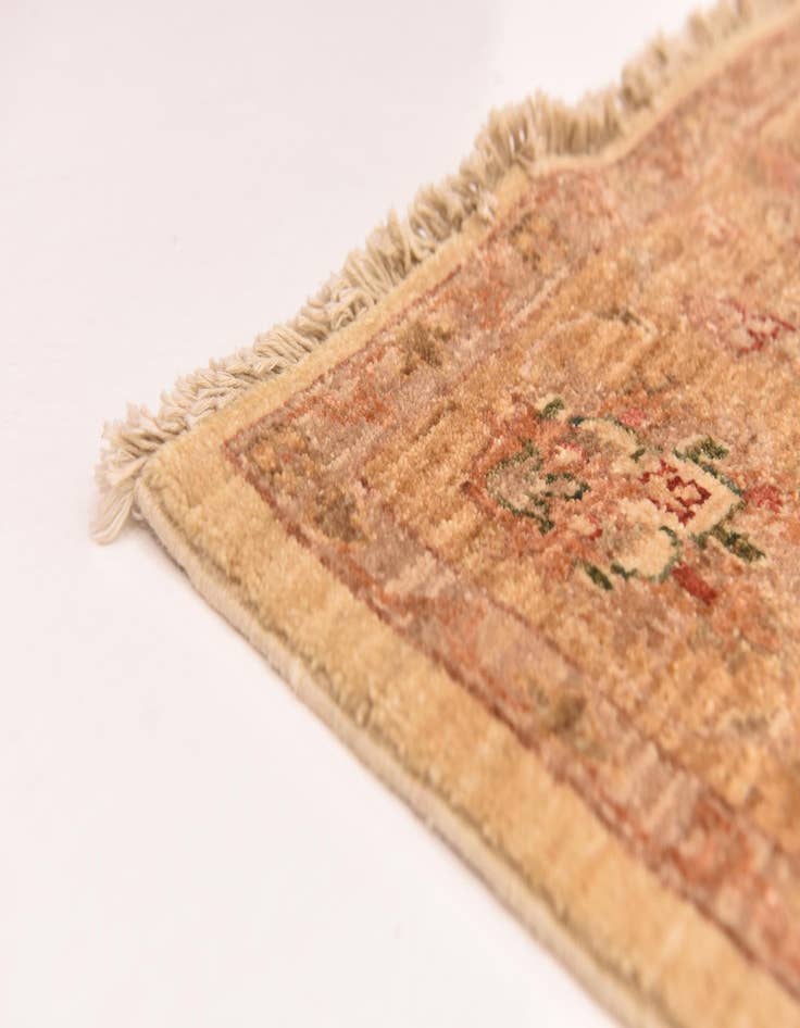 Detail image of  4' 5 x 16'  Hand Knotted Peshawar Ziegler Runner Rug