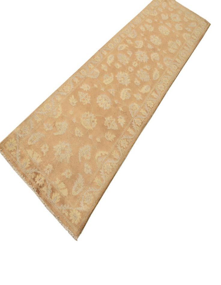 Detail image of  2' 8 x 10'  Hand Knotted Peshawar Ziegler Runner Rug