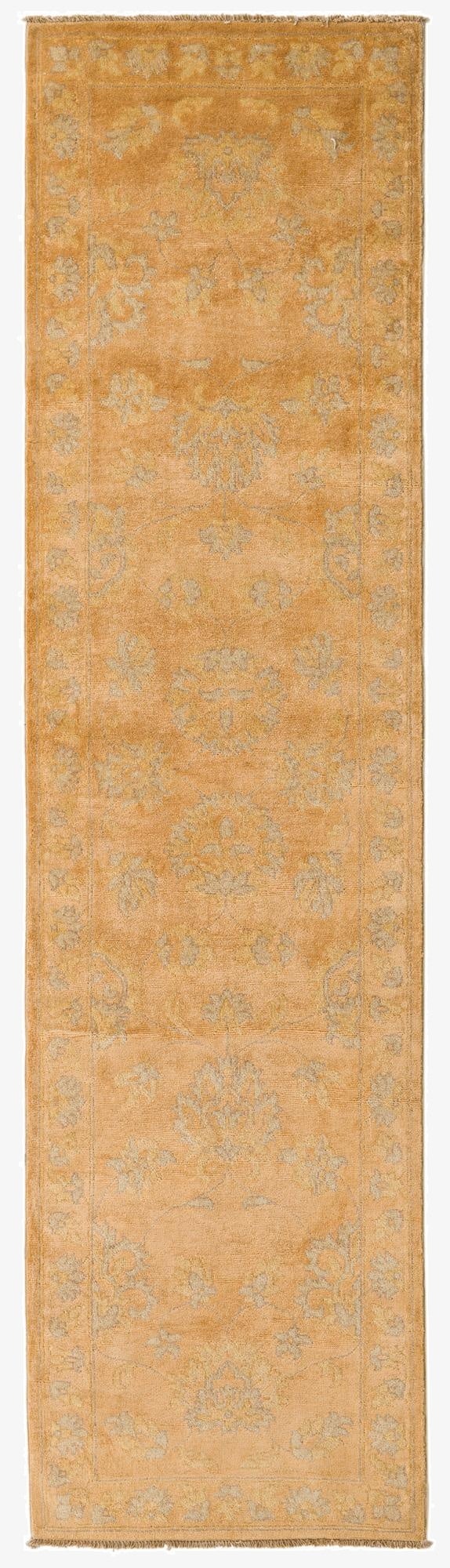  2' 7 x 9' 10  Hand Knotted Peshawar Ziegler Runner Rug