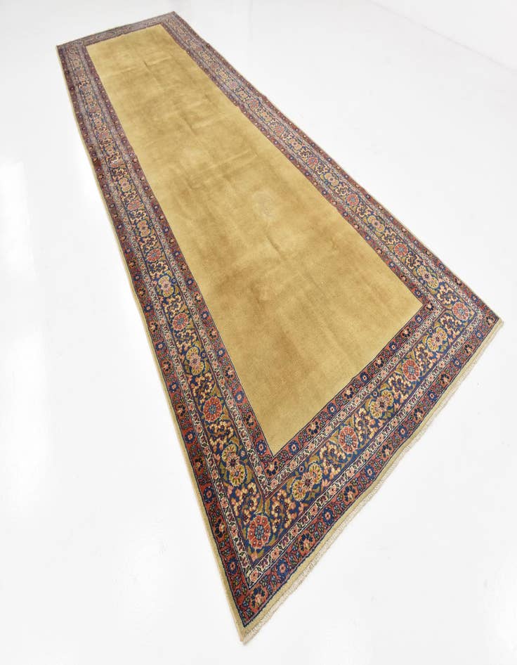 Detail image of  5' 6 x 16'  Hand Knotted Sarough Persian Wool Runner Rug