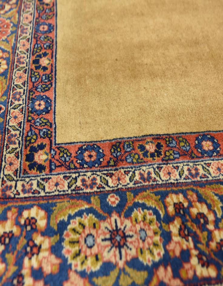 Detail image of  5' 6 x 16'  Hand Knotted Sarough Persian Wool Runner Rug