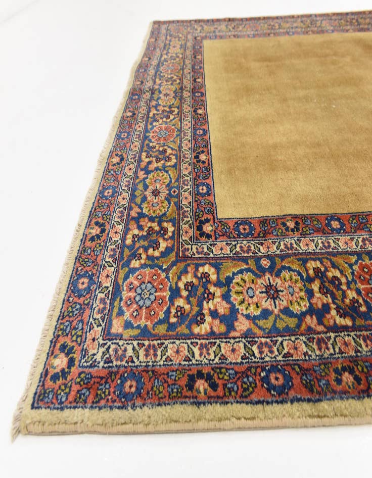 Detail image of  5' 6 x 16'  Hand Knotted Sarough Persian Wool Runner Rug