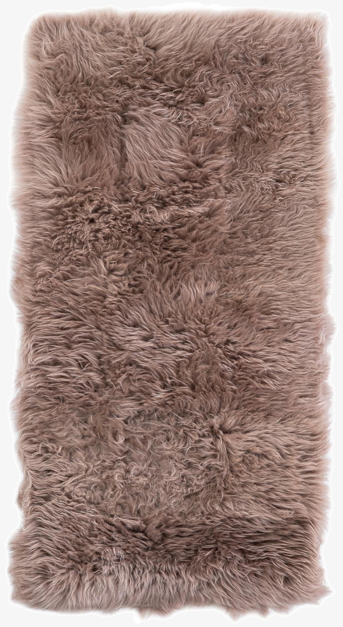 2' x 4' Sheepskin Runner Rug