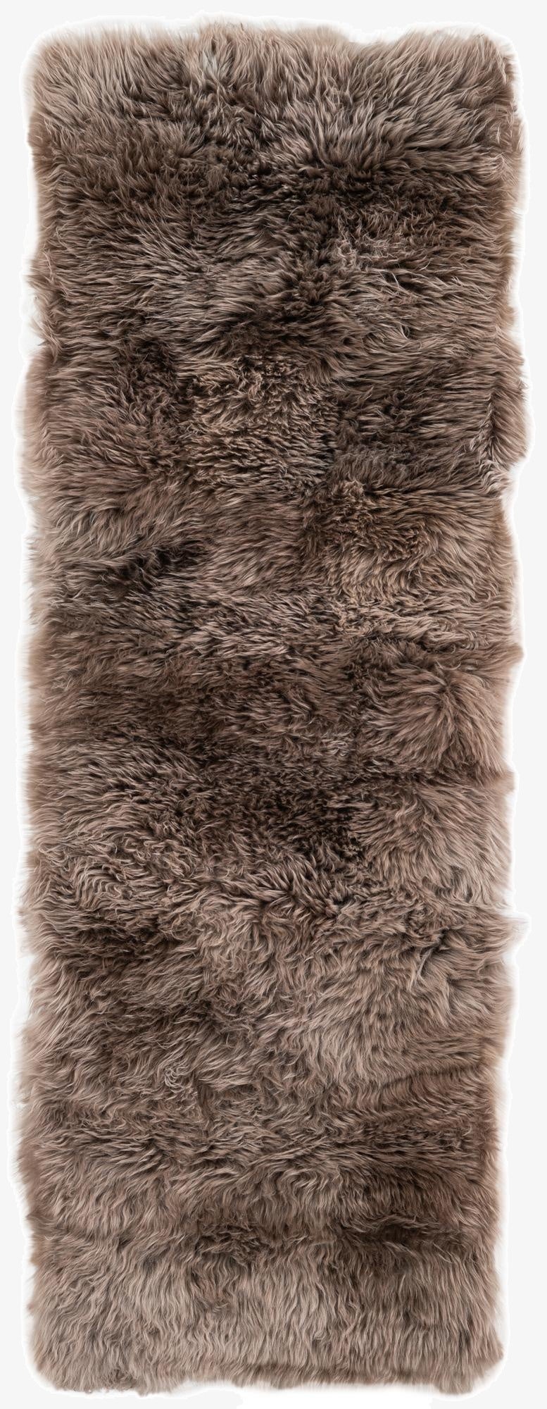  2' x 6' Sheepskin Runner Rug
