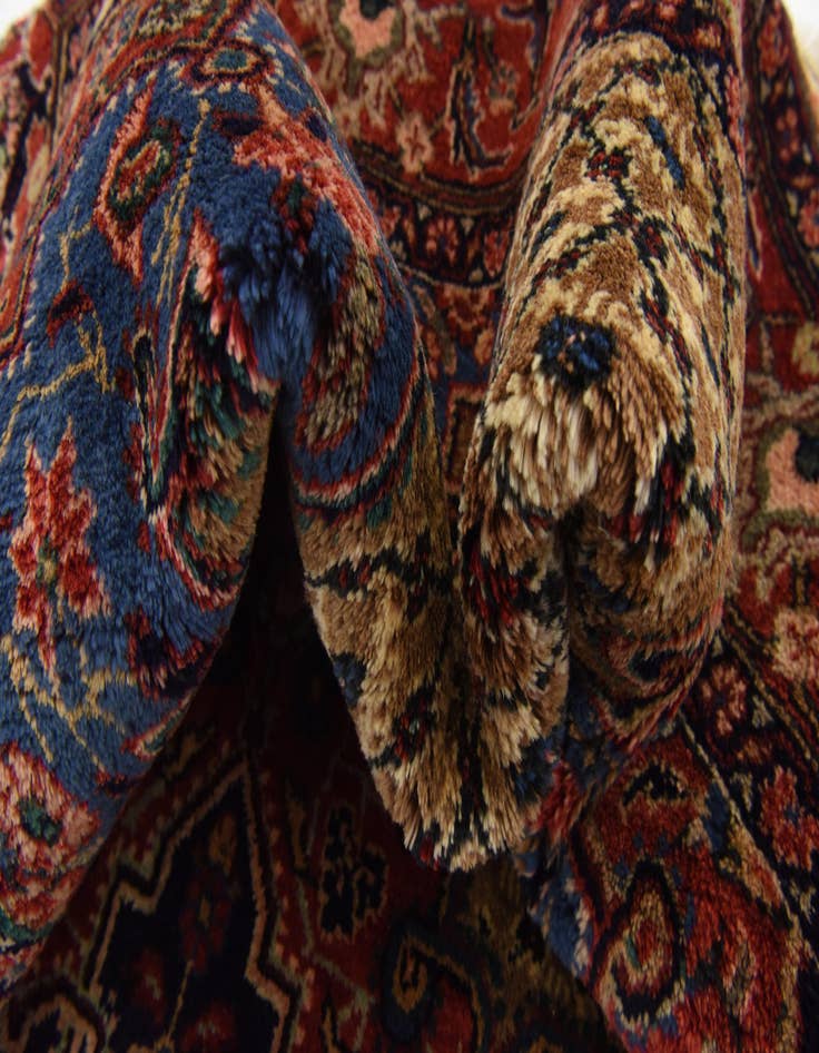 Detail image of  5' x 10' 4  Hand Knotted Songhor Persian Wool Runner Rug