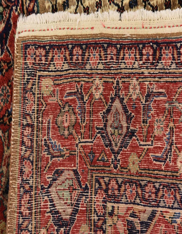 Detail image of  5' x 10' 4  Hand Knotted Songhor Persian Wool Runner Rug