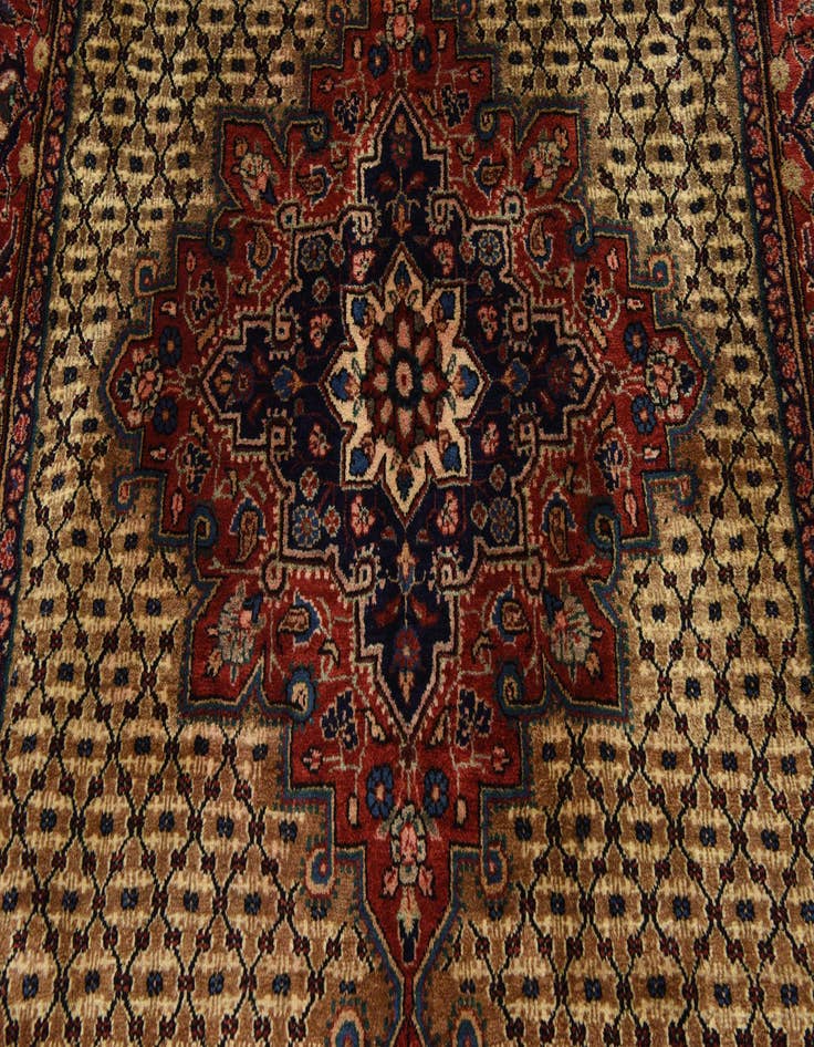 Detail image of  5' x 10' 4  Hand Knotted Songhor Persian Wool Runner Rug