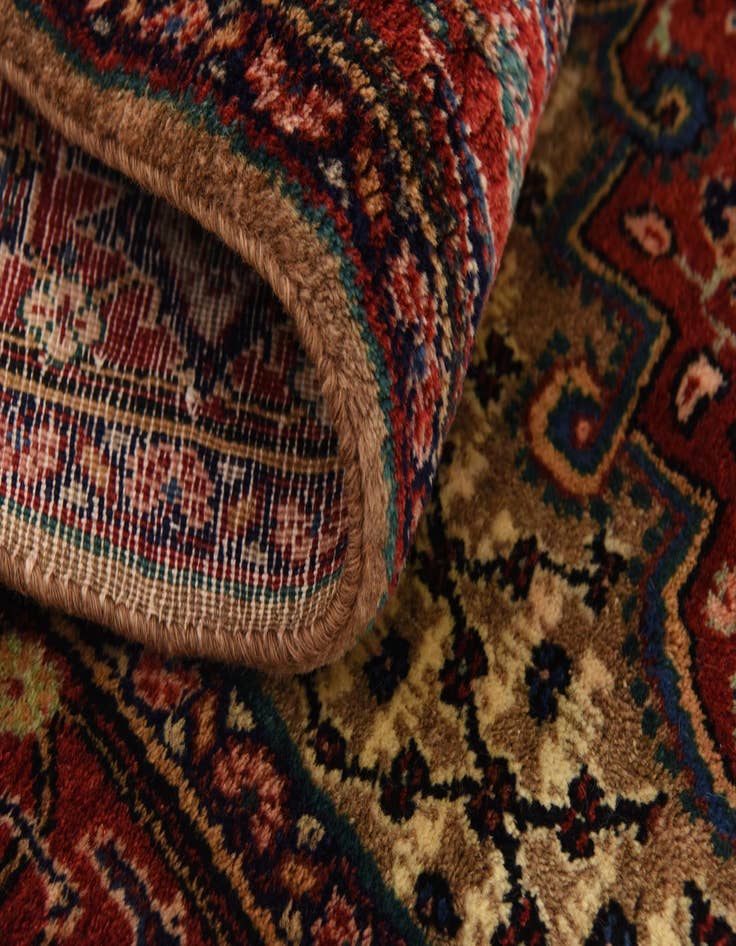 Detail image of  5' x 10' 4  Hand Knotted Songhor Persian Wool Runner Rug