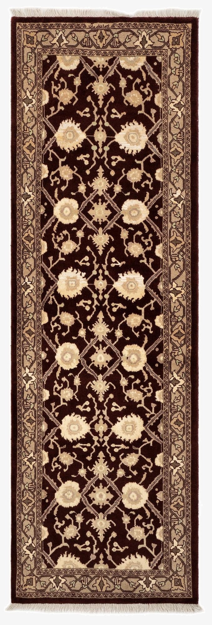 2' 9 x 8' 2  Hand Knotted Tabriz Persian Wool Runner Rug