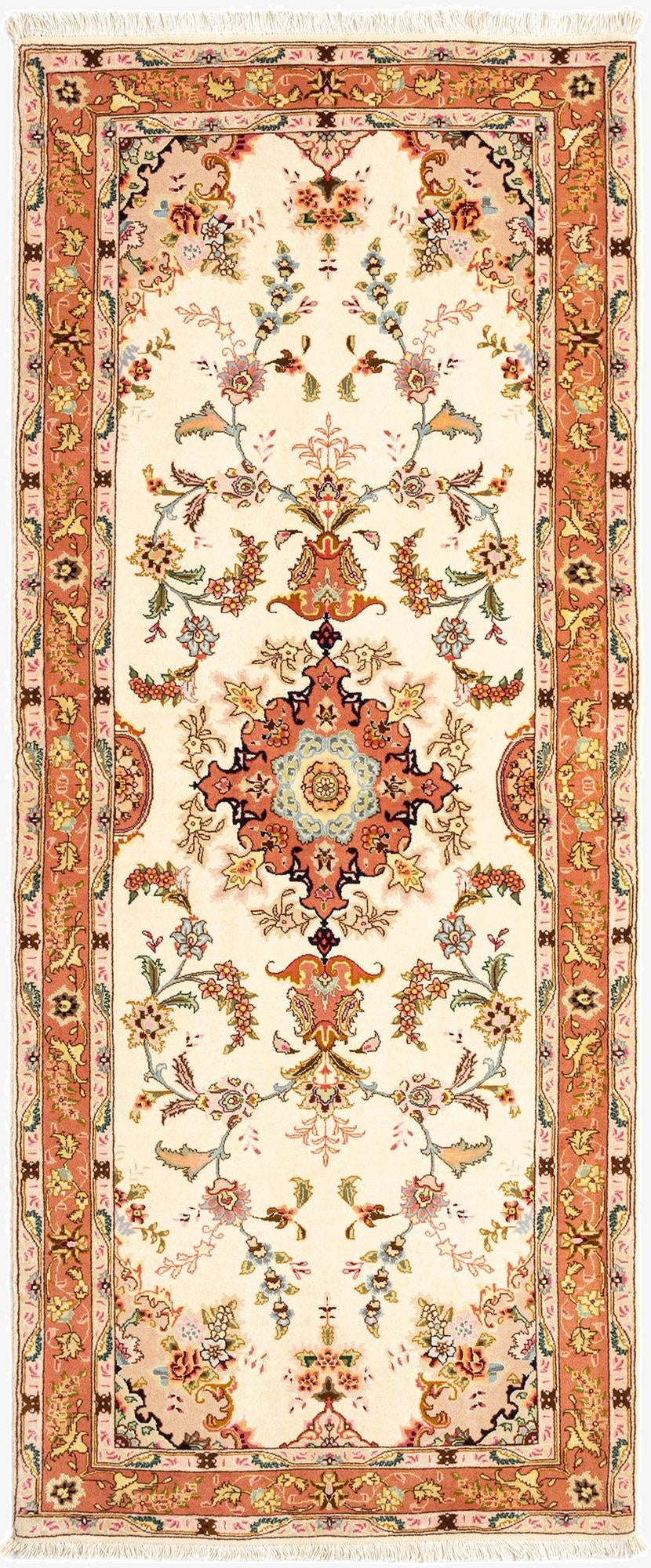  2' 9 x 6' 9 Tabriz Runner Rug