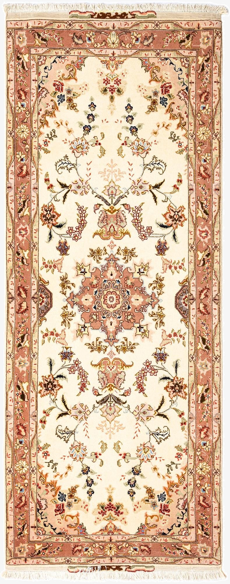  2' 9 x 7' 2 Tabriz Runner Rug