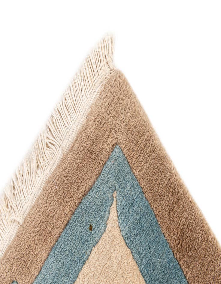 Detail image of  2' 5 x 4' 8  Hand Knotted Tibet Wool Runner Rug