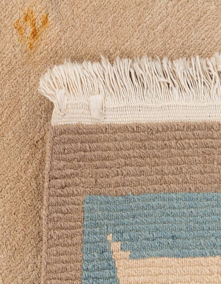 Detail image of  2' 5 x 4' 8  Hand Knotted Tibet Wool Runner Rug