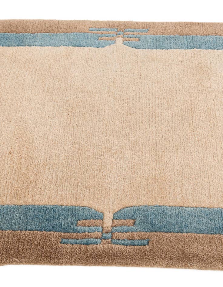 Detail image of  2' 5 x 4' 8  Hand Knotted Tibet Wool Runner Rug