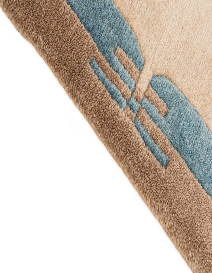 Detail image of  2' 5 x 4' 8  Hand Knotted Tibet Wool Runner Rug