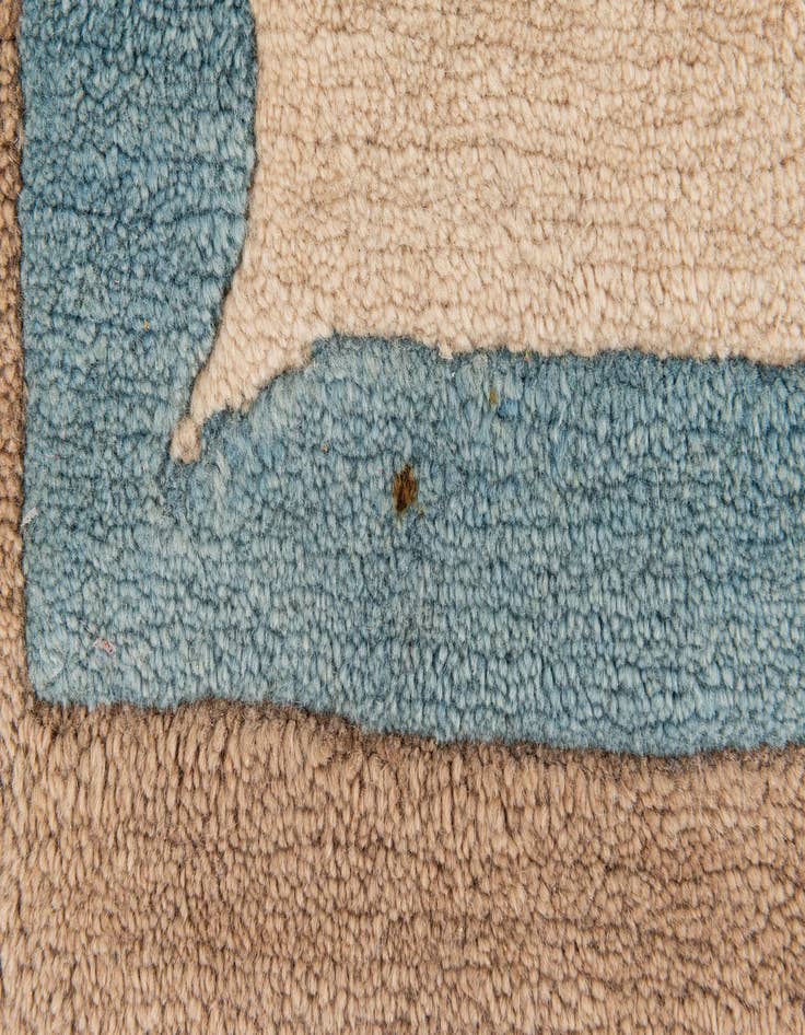 Detail image of  2' 5 x 4' 8  Hand Knotted Tibet Wool Runner Rug