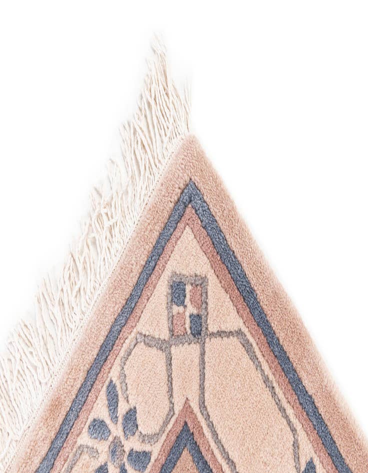 Detail image of  2' 5 x 4' 8  Hand Knotted Tibet Wool Runner Rug