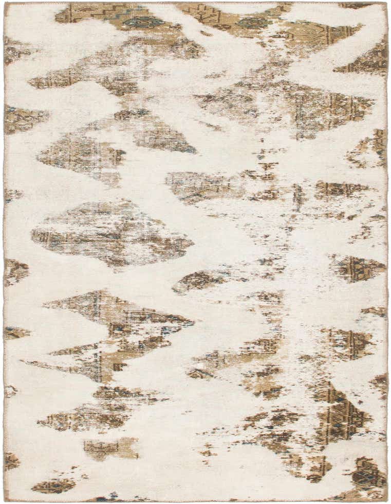 A 9 ft runner rug with a distressed Persian pattern in shades of brown, tan, and cream, ideal for a hallway.