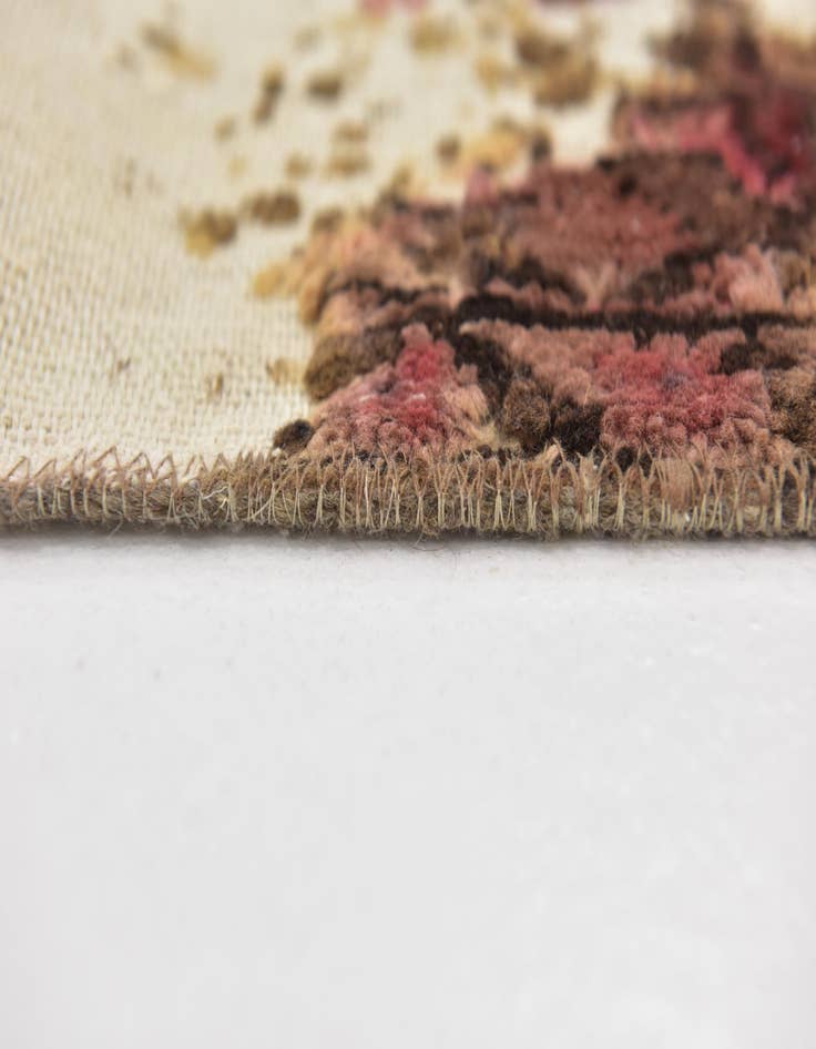 Detail image of  2' 8 x 6' 4  Hand Knotted Ultra Vintage Persian Wool Runner Rug