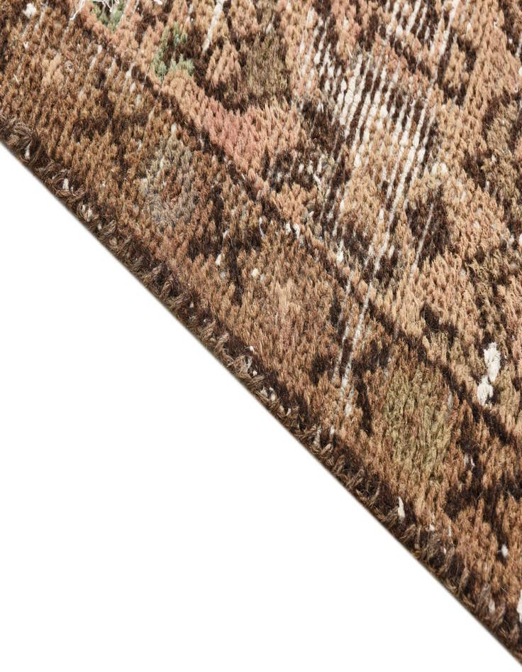 Detail image of  3' 10 x 9' 10  Hand Knotted Ultra Vintage Persian Wool Runner Rug