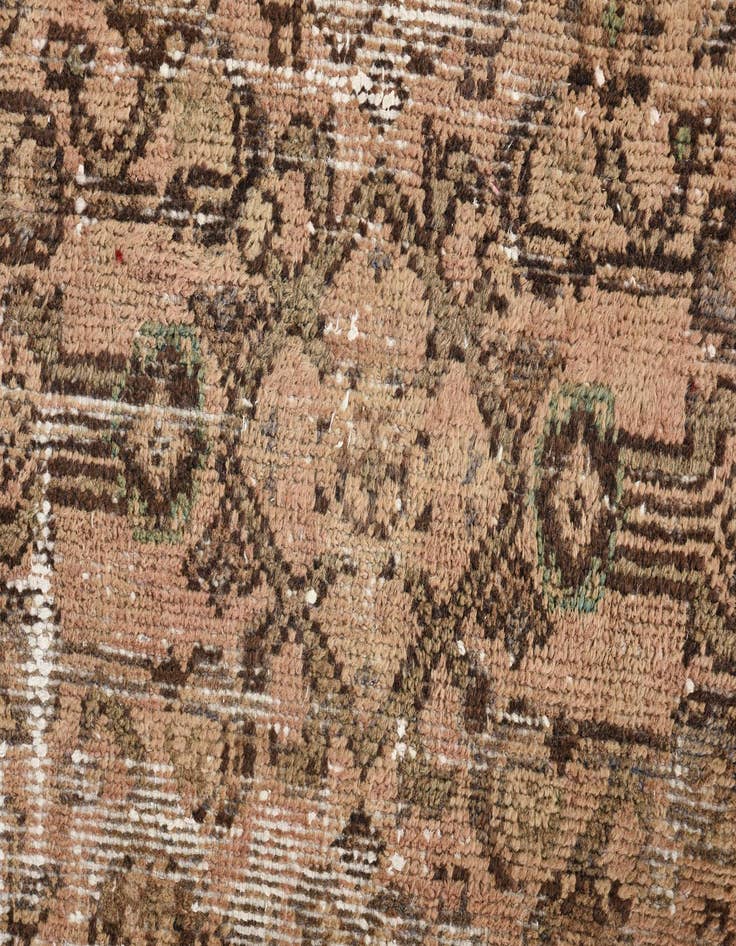 Detail image of  3' 10 x 9' 10  Hand Knotted Ultra Vintage Persian Wool Runner Rug