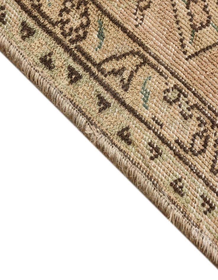 Detail image of  3' 8 x 9'  Hand Knotted Ultra Vintage Persian Wool Runner Rug