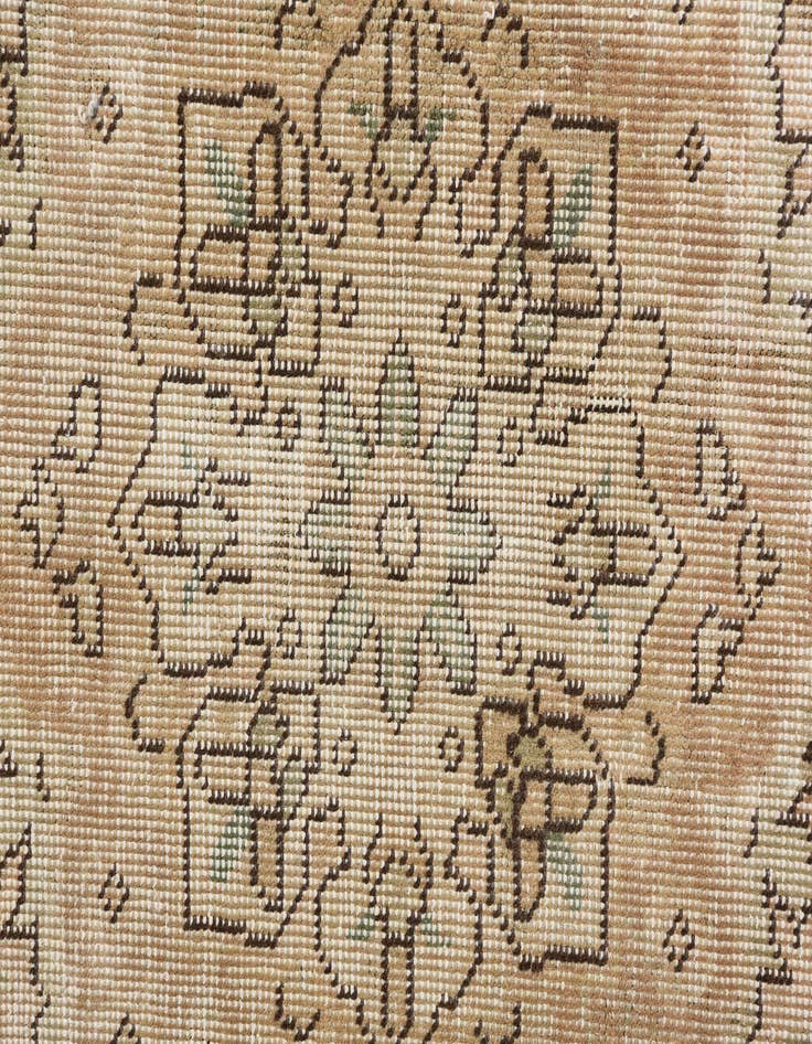 Detail image of  3' 8 x 9'  Hand Knotted Ultra Vintage Persian Wool Runner Rug