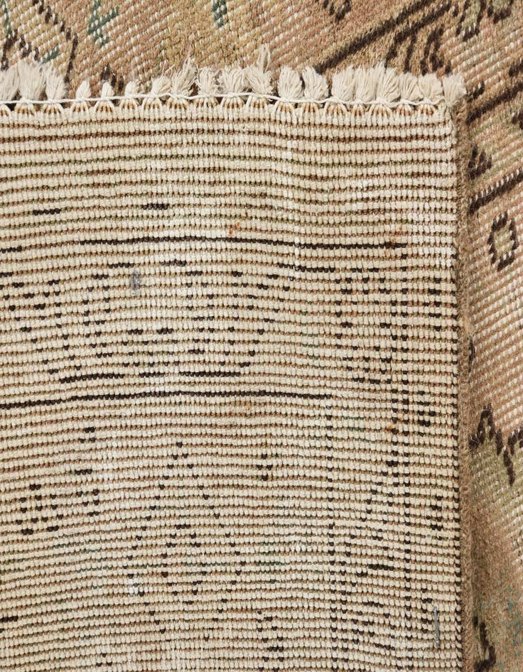 Detail image of  3' 8 x 9'  Hand Knotted Ultra Vintage Persian Wool Runner Rug