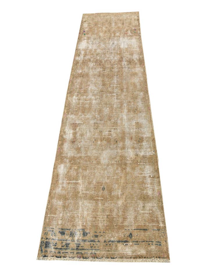 Detail image of  3' 7 x 8' 5  Hand Knotted Ultra Vintage Persian Wool Runner Rug