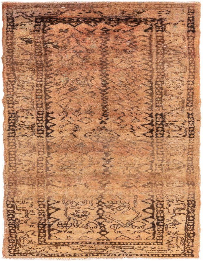  3' 4 x 9' 10  Hand Knotted Ultra Vintage Persian W...