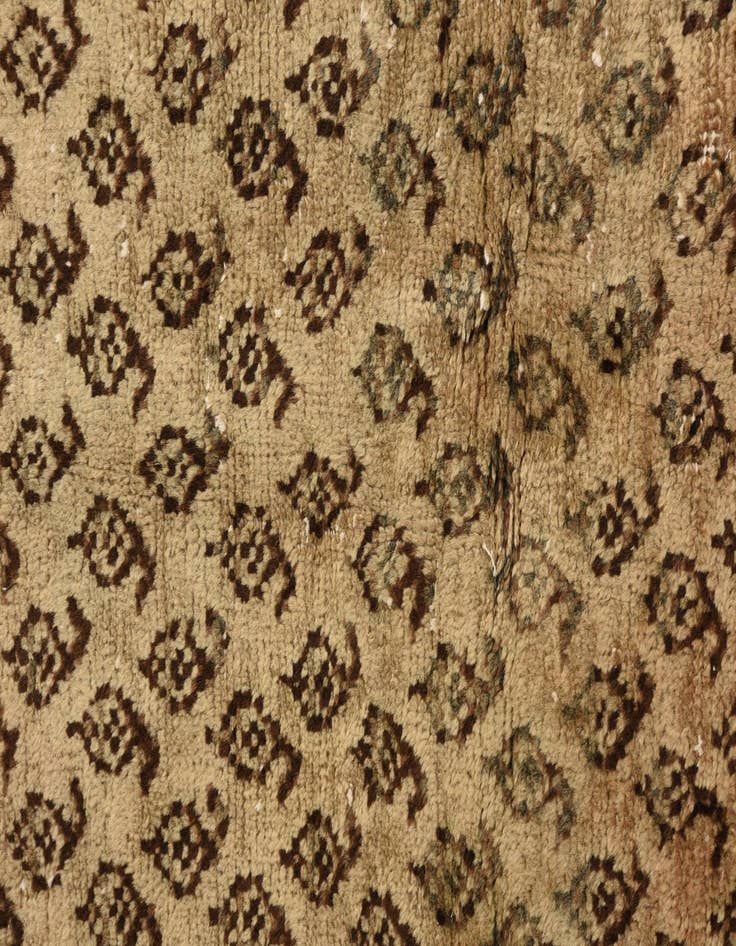 Detail image of  3' 5 x 9' 1  Hand Knotted Ultra Vintage Persian Wool Runner Rug