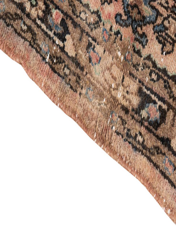 Detail image of  3' 7 x 9' 6  Hand Knotted Ultra Vintage Persian Wool Runner Rug