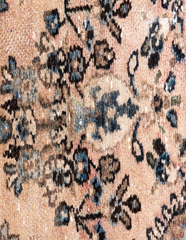 Detail image of  3' 7 x 9' 6  Hand Knotted Ultra Vintage Persian Wool Runner Rug