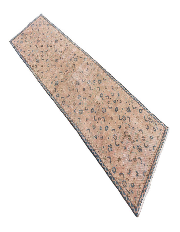 Detail image of  2' 4 x 8' 8  Hand Knotted Ultra Vintage Persian Wool Runner Rug