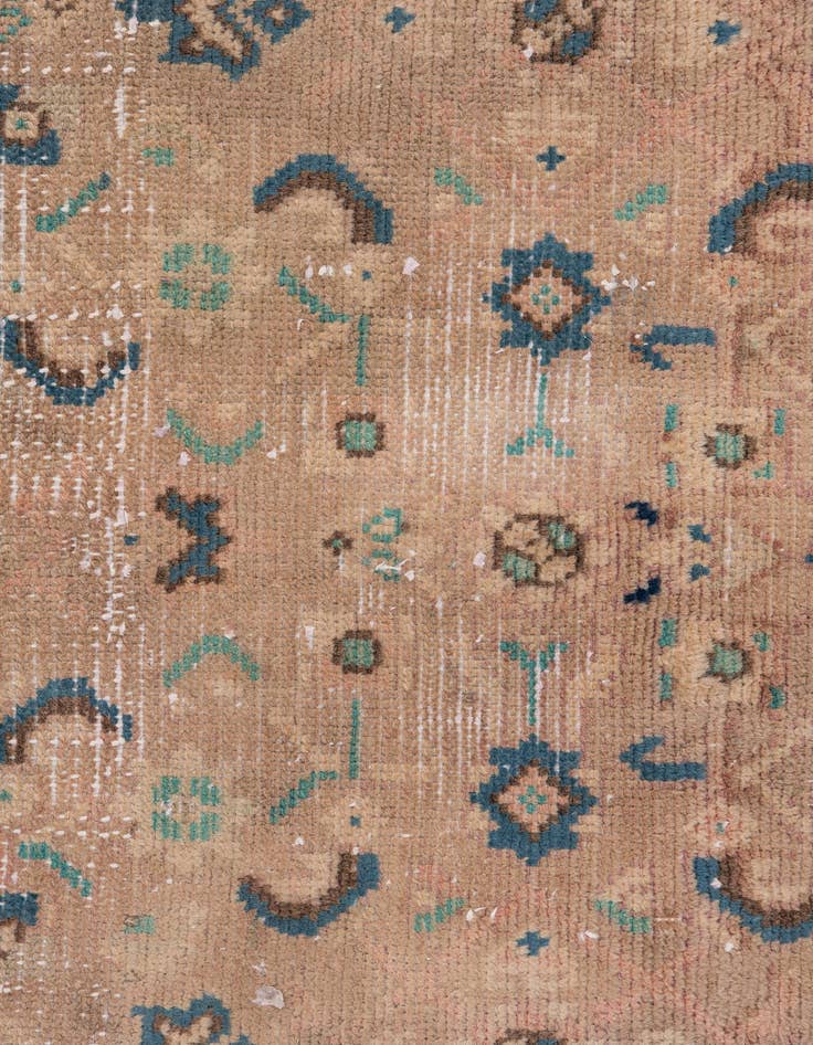 Detail image of  2' 4 x 8' 8  Hand Knotted Ultra Vintage Persian Wool Runner Rug