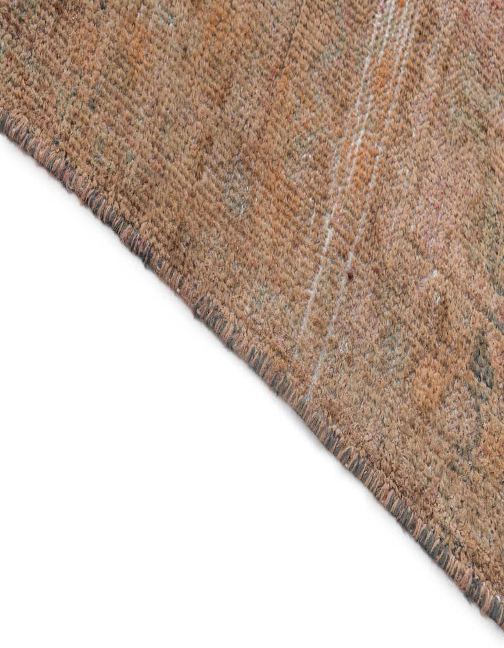 Detail image of  5' x 9' 10  Hand Knotted Ultra Vintage Persian Wool Runner Rug