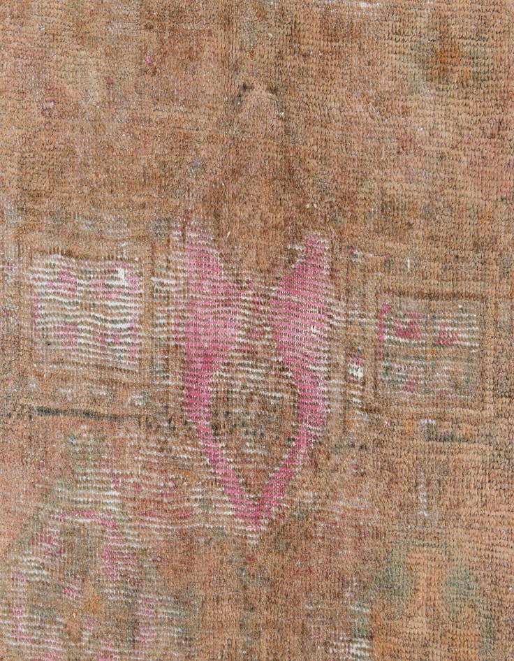 Detail image of  5' x 9' 10  Hand Knotted Ultra Vintage Persian Wool Runner Rug