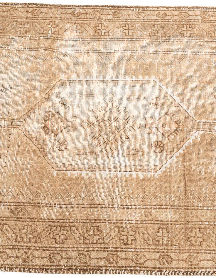 Detail image of  3' 4 x 9' 1  Hand Knotted Ultra Vintage Persian Wool Runner Rug