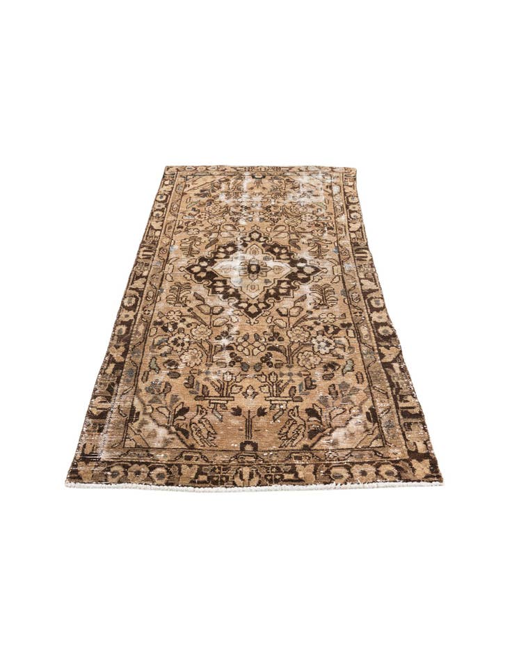 Detail image of  3' x 5' 10  Hand Knotted Ultra Vintage Persian Wool Runner Rug