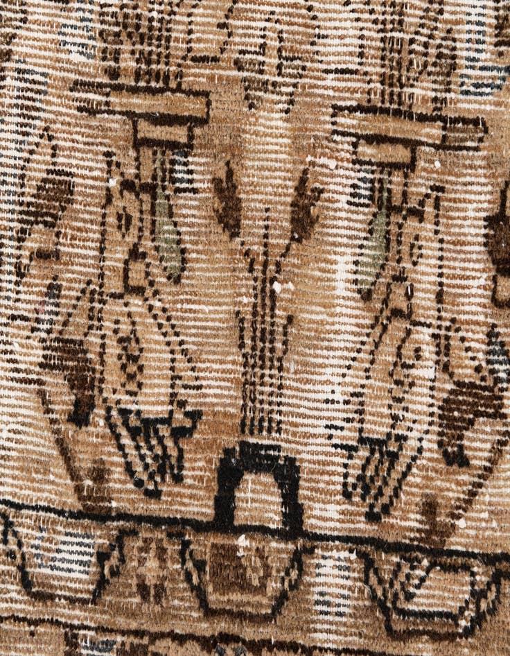 Detail image of  3' x 5' 10  Hand Knotted Ultra Vintage Persian Wool Runner Rug