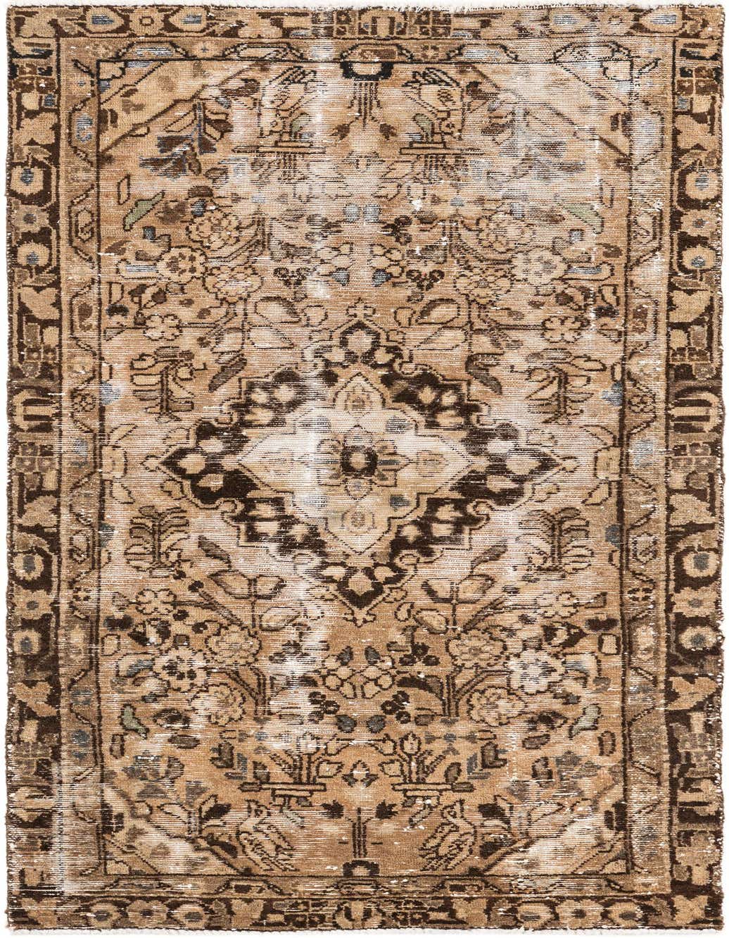 Primary image  3' x 5' 10  Hand Knotted Ultra Vintage Persian Wool Runner Rug