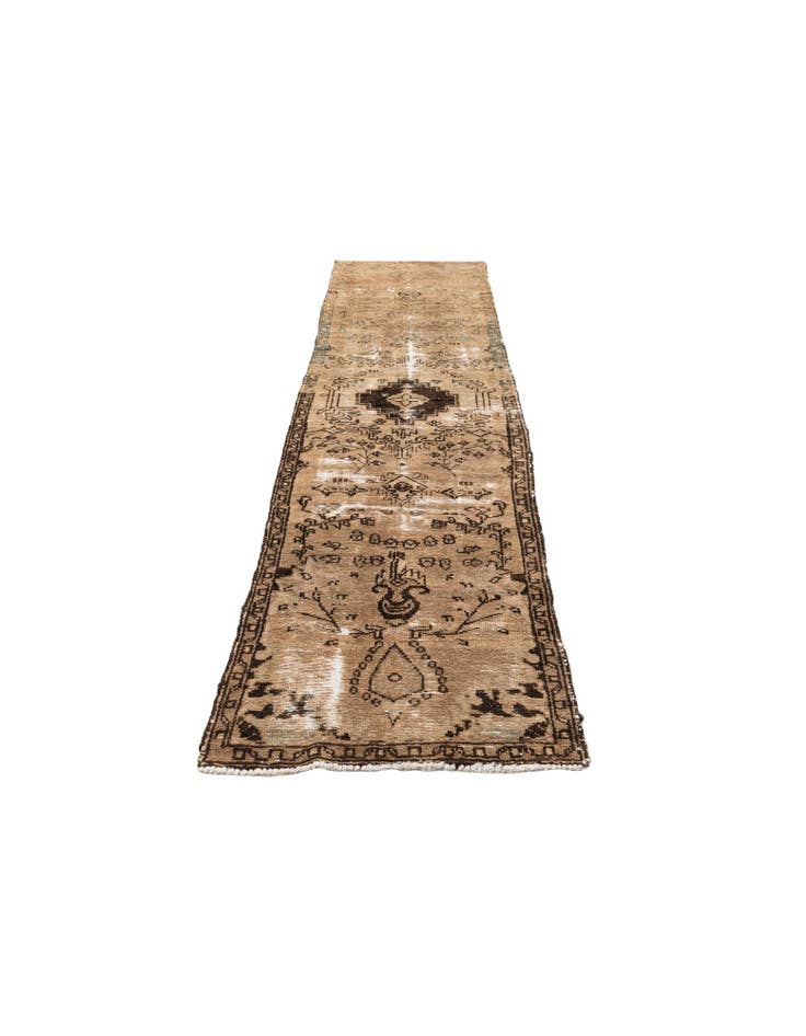 Detail image of  2' 5 x 9' 2  Hand Knotted Ultra Vintage Persian Wool Runner Rug