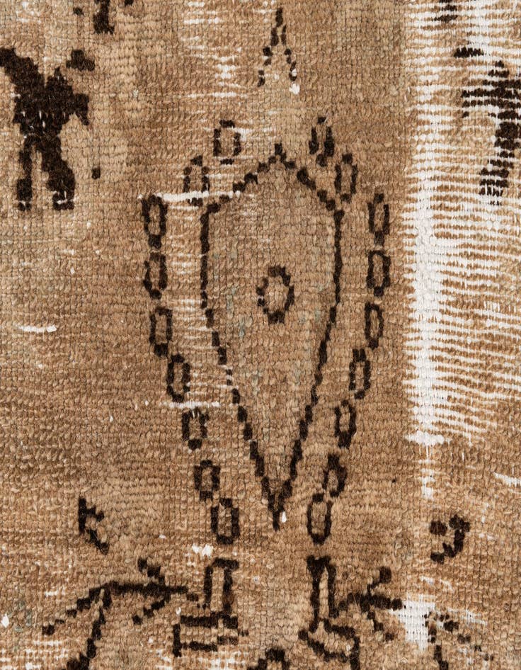 Detail image of  2' 5 x 9' 2  Hand Knotted Ultra Vintage Persian Wool Runner Rug