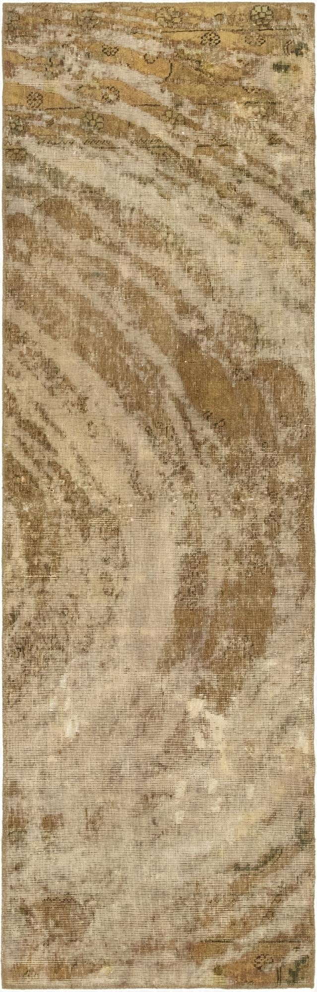  2' 7 x 8' 10  Hand Knotted Ultra Vintage Persian Wool Runner Rug