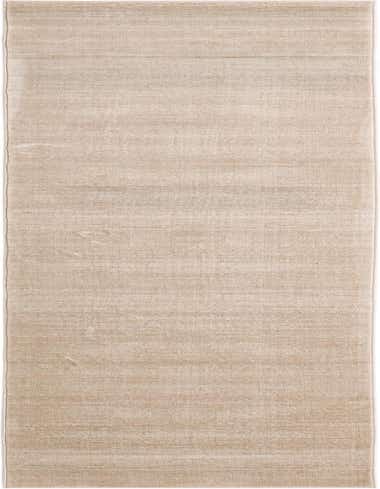 A 14 ft runner rug from the Uptown Collection, featuring a textured, solid beige and tan pattern, ideal for a hallway.