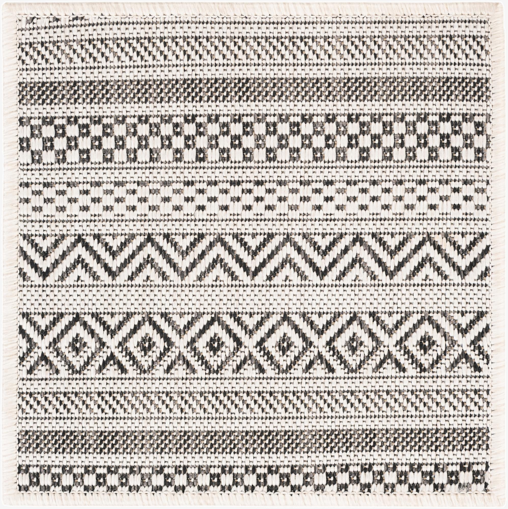  1' 4 x 1' 4  Washable Ribbon Indoor / Outdoor Sample Rug